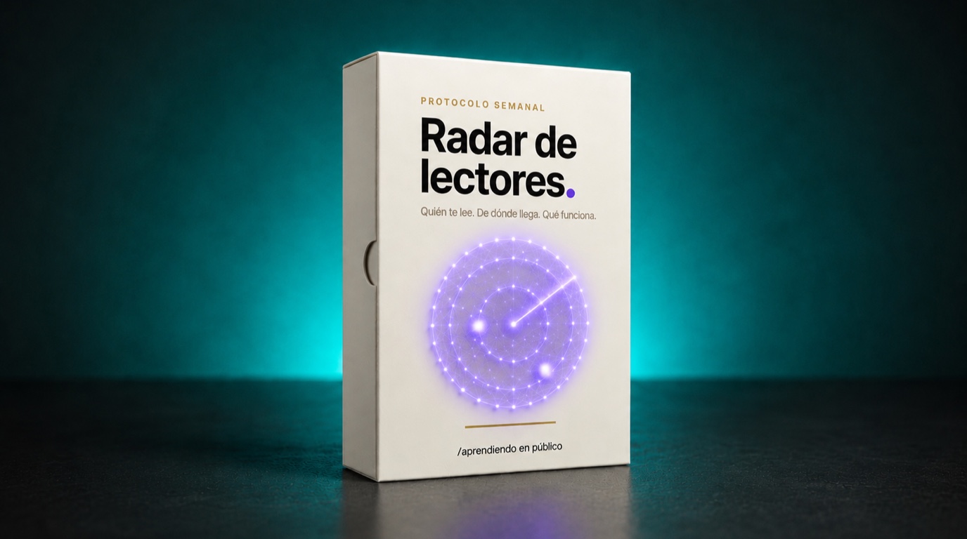 Radar de lectores, the weekly protocol for knowing where your readers come from